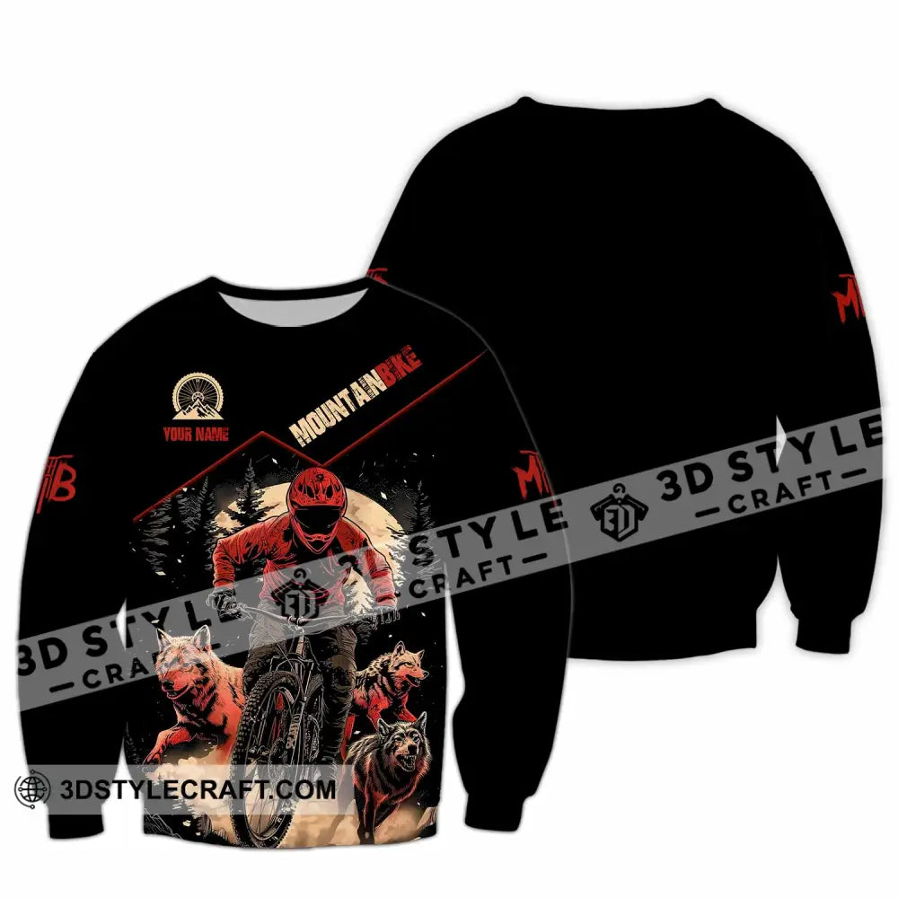 Unisex Shirt - Custom Mountain Bike Shirt Long Sleeve / S T-shirt